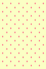 Pattern of diamond with light yellow background
