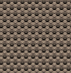 nahtlos Tapete, Hintergrund - Bienenwaben in Farben Terra Cotta, braun beige © djdarkflower