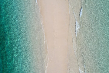 Fototapeta na wymiar Amazing bird eyes view in Zanzibar. sea landscape