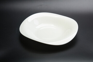 White empty plate for serving