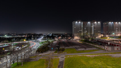 night view of the city