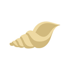 Sea shell. Vector illustration. Decorative cute element. Summer print.