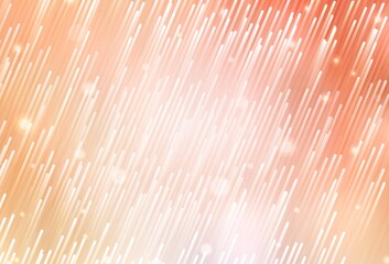 Light Orange vector background with straight lines.