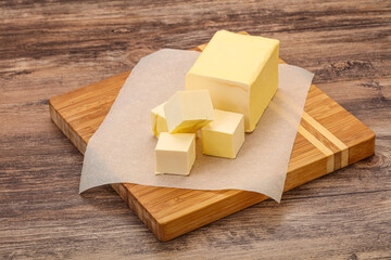 Dairy natural yellow butter piece