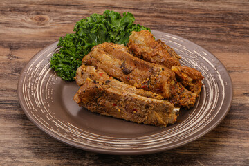 Stewed pork ribs with spices