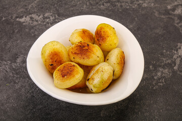 Roasted baby potato in the bowl