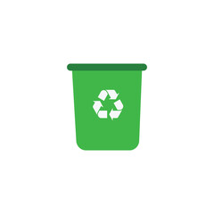 Trash Baske, Bin Can Icon vector. Vector Icon background. garbage icon