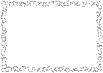 パズルのフレーム背景素材