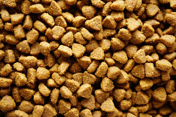 Cat food texture background close up view