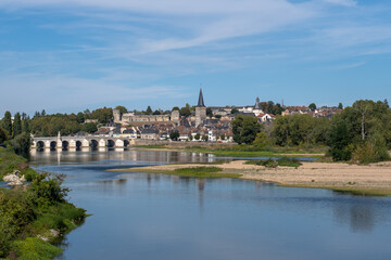 view of the river Loire, La Chapelle-Montlinard, France