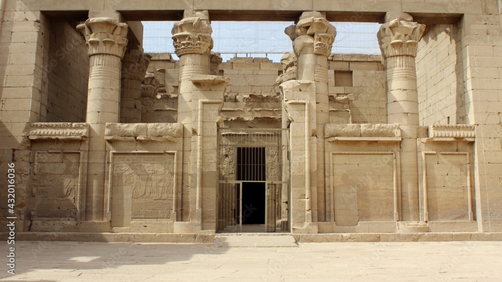 Wall mural The carvings on the walls and columns of Kalabsha temple in Aswan in Egypt