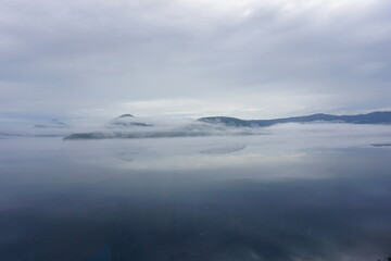 clouds over the sea