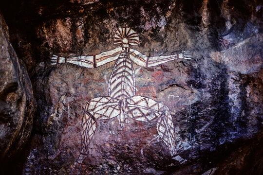 Aboriginal rock art at Nourlangie, Kakadu National Park.