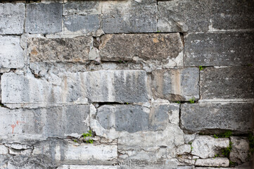 Texture of an old concrete brick wall