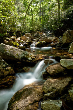 skinny dip falls near blue ridge parkway, north Carolina