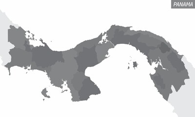 Panama administrative map