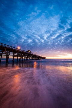 San Clemente Pier at sunset.