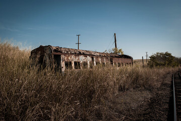 old train abandoned