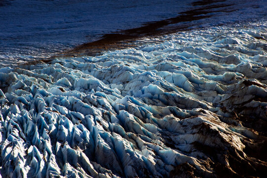 The glacier beneath Cerro Torre, Patagonia Argentina.