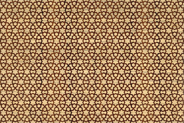 Islamic decorative pattern in wooden texture