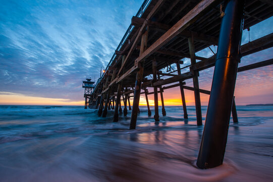 San Clemente Pier at sunset.