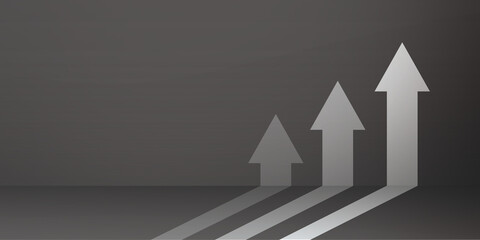 上昇矢印、グラフ、成長、拡大、増大