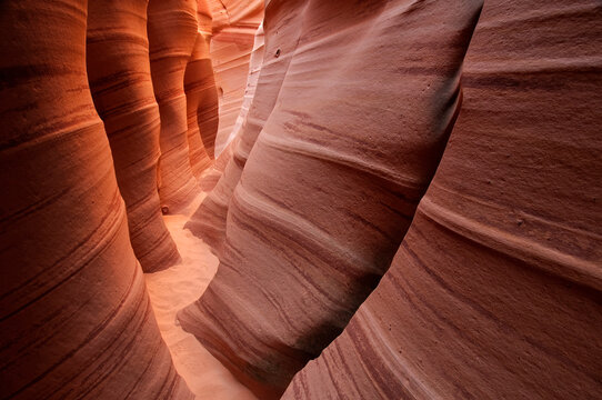 Scenic image of Zebra Slot Canyon in Grand Staircase- Escalante National Monument, Utah.