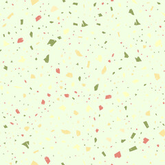 Terrazzo seamless pattern. Khaki classic flooring