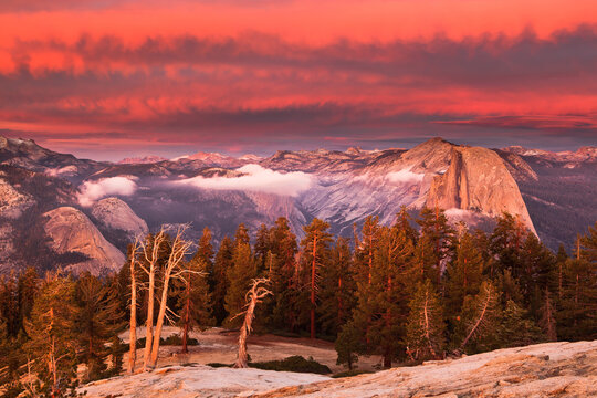 Half Dome and Yosemite High Country from Sentinel Dome, Yosemite NP