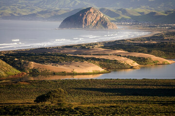 Morro Rock and Shark Inlet Morro Bay, California, USA