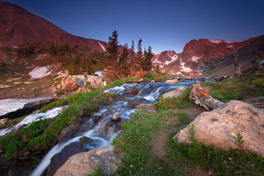 Lake Isabelle is located in the Indian Peaks Wilderness Area outside of Nederland, CO.