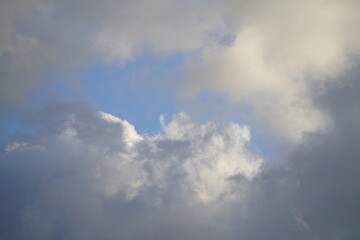 Fototapeta na wymiar Wolkenbild am abendlichen Himmel