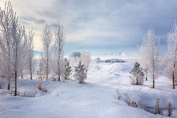 A frosty morning in the valleys of northern Utah.