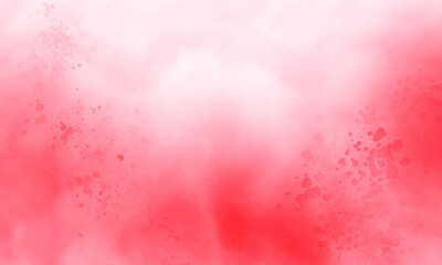 Bright pink abstract watercolor background with sprinkle drops vector illustration.