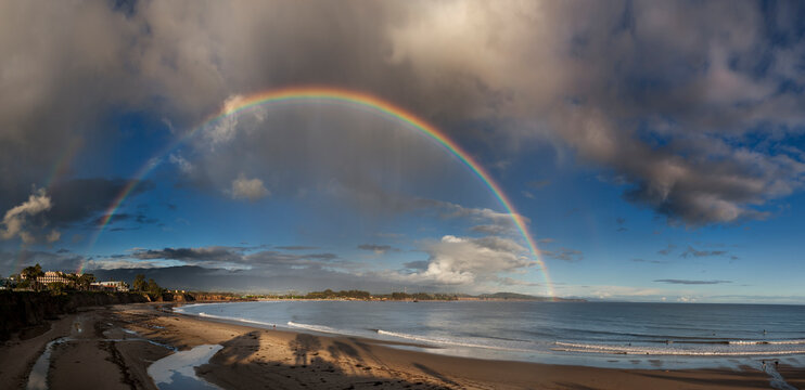 double rainbow, Campus Point, Santa Barbara