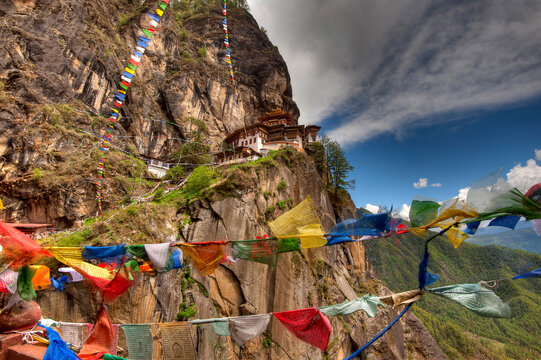 Perched on a precarious cliff edge 900 feet above the valley floor, the Tiger's Nest Monastery (Takshang Goemba) serves as Bhutan's star attraction
