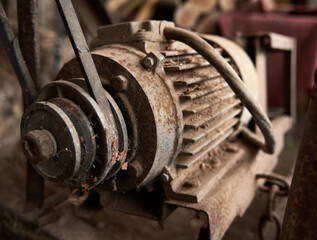 Broken electric motor