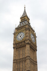 Fototapeta na wymiar big ben tower clock london uk england