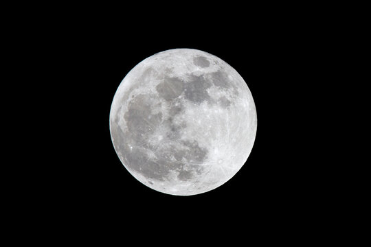 Supermoon, photographed from Los Angeles, California.