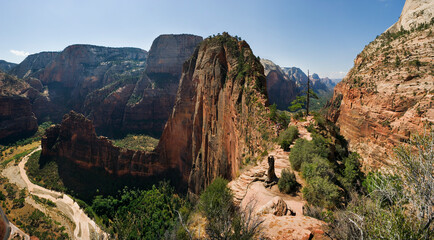 Angels Landing in Zion National Park, Utah, USA.