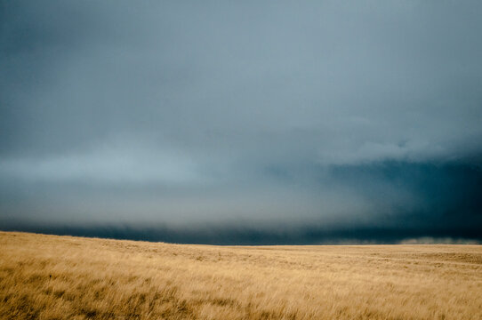 Stormy Skis Over Eastern Montana.