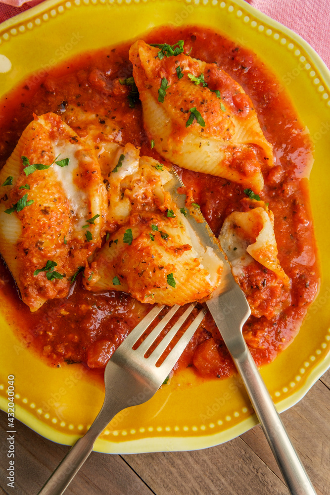 Wall mural Italian Stuffed Shell Pasta