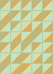 Abstract Geometric Pattern generative computational art illustration