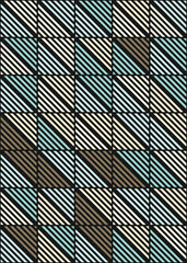 Abstract Geometric Pattern generative computational art illustration