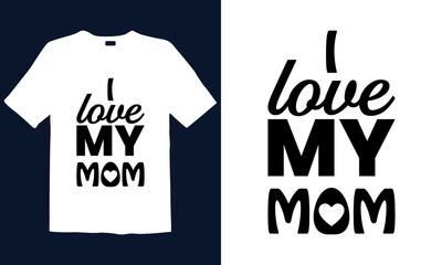 Mother's Day T-shirt Design for mug , poster, t-shirt,  label or logo.