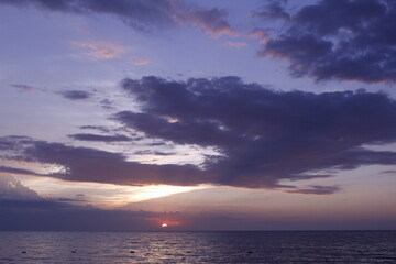 sunset in santa marta