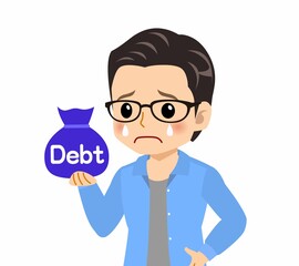 メガネを掛けた若い男性