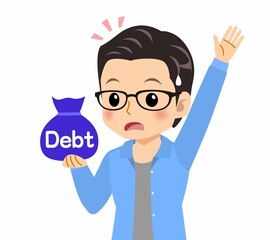 メガネを掛けた若い男性