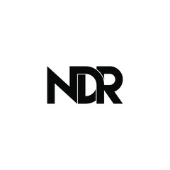 ndr letter original monogram logo design