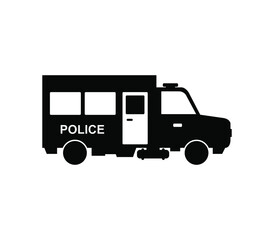 Police jeep icon